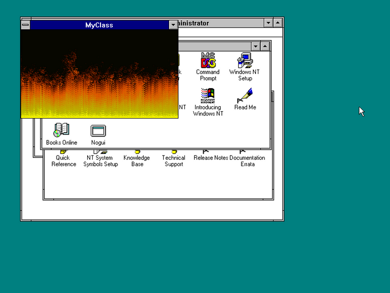 Featured image of post DOOM fire effect in C# running on Windows NT 3.51